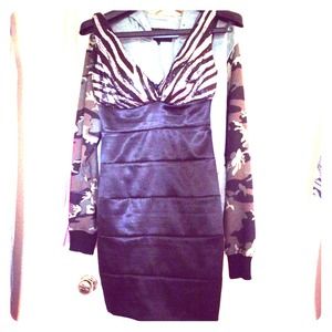 Body con prom dress size 3