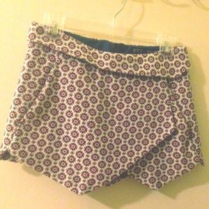 Zara jacquard skort