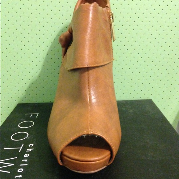 Charlotte Russe Peep Toe Booties - Picture 3 of 4