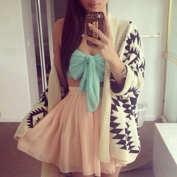 ❤️ Tops - 🚫 sold out 🚫 Gorgeous Mint Bow Tie Bandeau