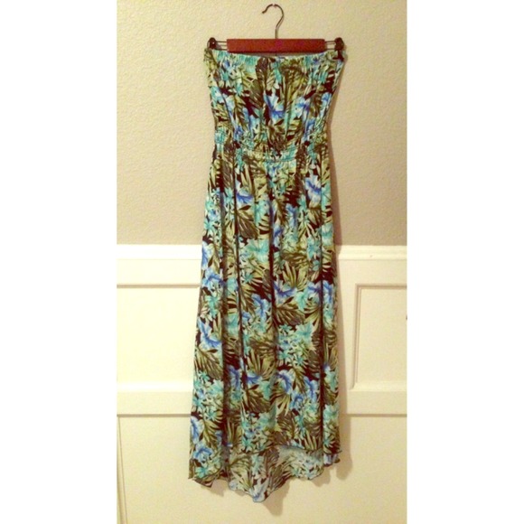 ❌SOLD❌Tropical High Low Dress