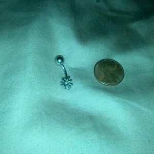 Sold...Body jewelry spider bellyring