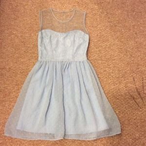 Light blue summer dress.
