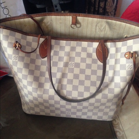 Authentic damier azur Neverfull mm bag
