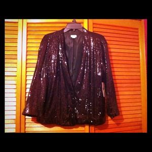Full black sequin jacket