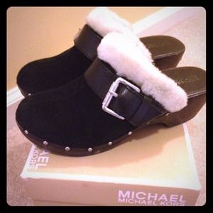 Michael Kors Suede Clogs. Size 9. EUC $23