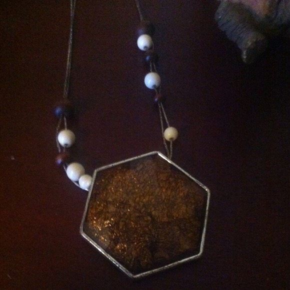 Bronze pendant necklace
