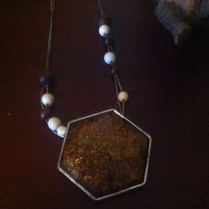 Bronze pendant necklace