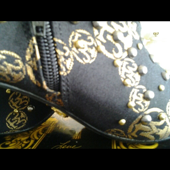 MISS TINA GOLD STUDDED BOOTIES (House Of Dereon) - Picture 2 of 4