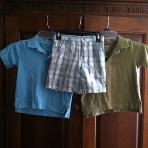 Boys Gymboree shorts and shirt set 3T