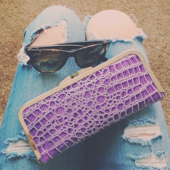 Purple Alligator Wallet