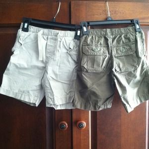 ****SOLD***Boys Gap shorts 1 khaki and 1 olive  3T