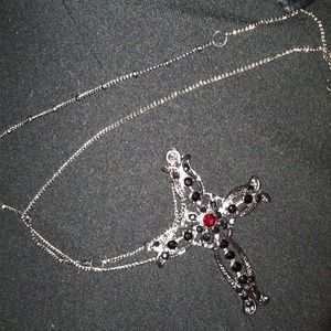 Handmade Cross necklace approx. 24 inches long