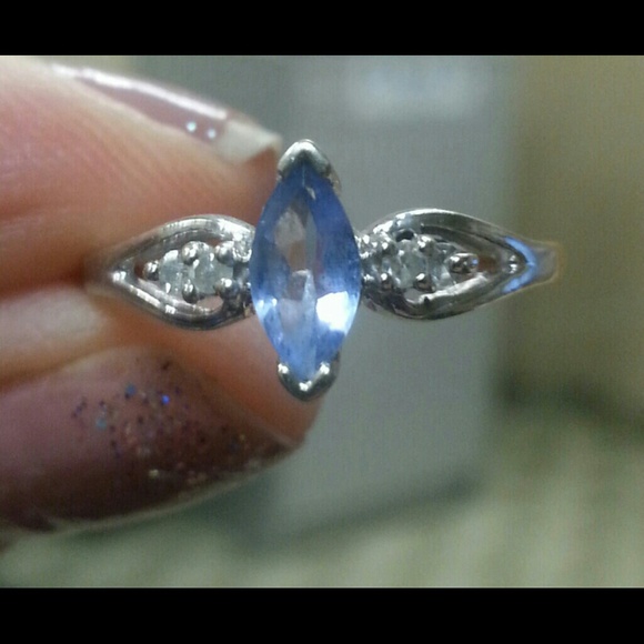 *****Sold****** White Gold Amethyst Ring
