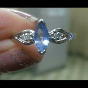 *****Sold****** White Gold Amethyst Ring