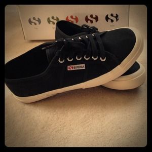 Black Superga Trainers