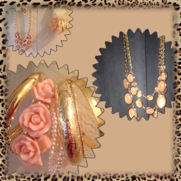 Bracelet necklace earring combo
