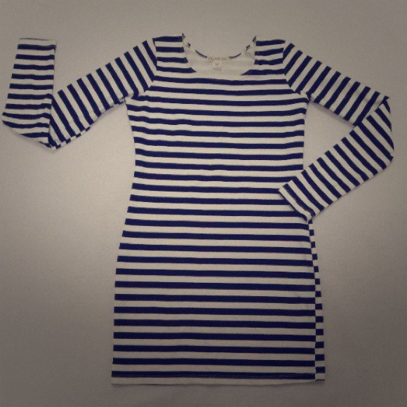 Billabong long sleeve striped dress Black & white - Picture 1 of 3