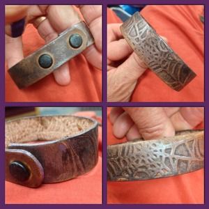 Custom JazZy Jewels wrist Art leather cuff