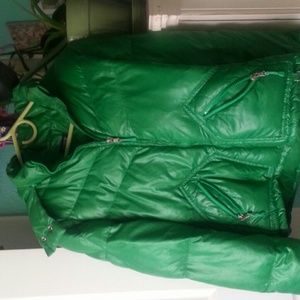 J Crew Green Puffer Coat