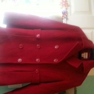 Pea Coat Red Stn John's Bay w/AE Scarf