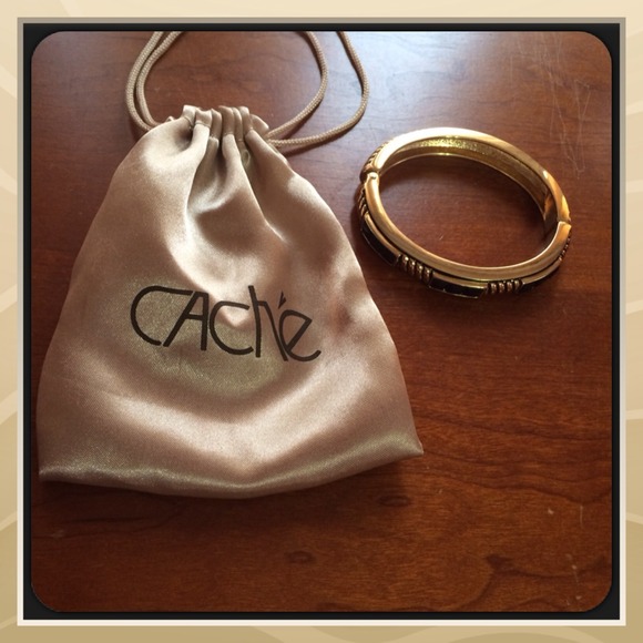 Cache Black and Gold Bracelet