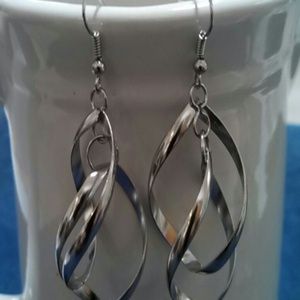 Silver Earrings.