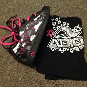 ADIO Skater Sneakers with matching Tshirt