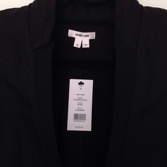 BXY puckered satin black blazer - Picture 4 of 4