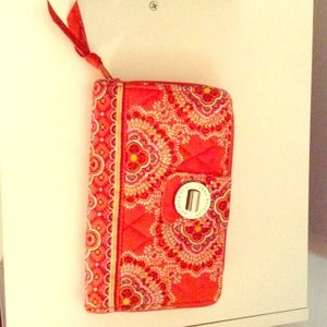 Orange Vera Bradley Clutch