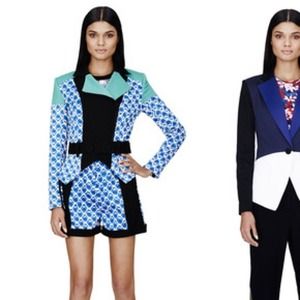 Netting Print Moto Jacket