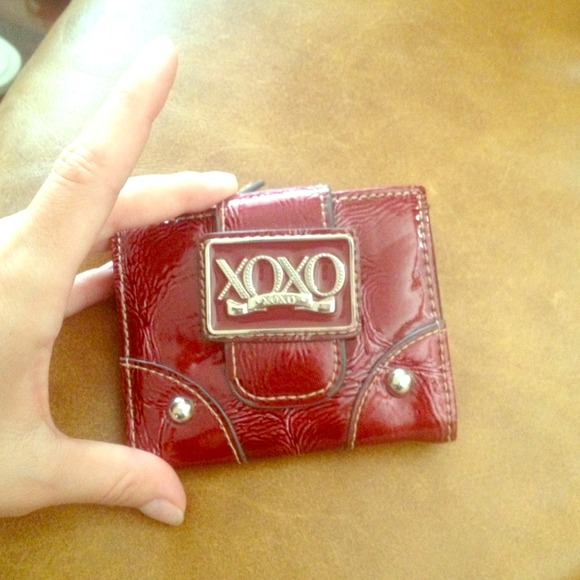 Xoxo red shiny wallet