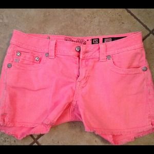 miss me hot pink shorts
