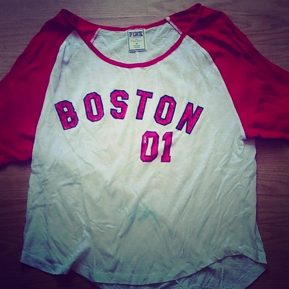 Victoria's Secret PINK Boston baseball tee size M