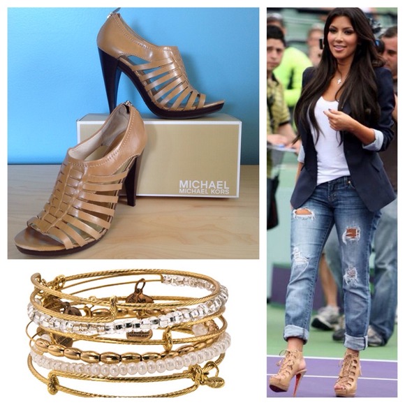Michael Kors Shoes - Michael Kors Caged Leather Heels