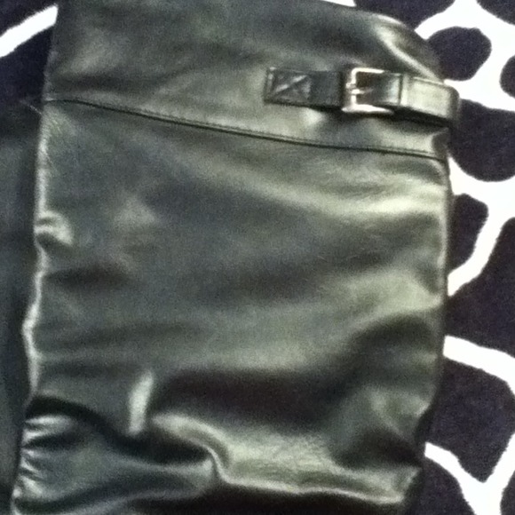 (X) Black leather Knee High Boots Sz 8.5 - Picture 4 of 4