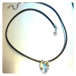 Swarovski Crystal Heart with 18" adjustable cord