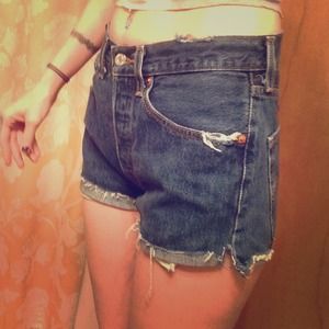 Dark Levi high waisted cut offs