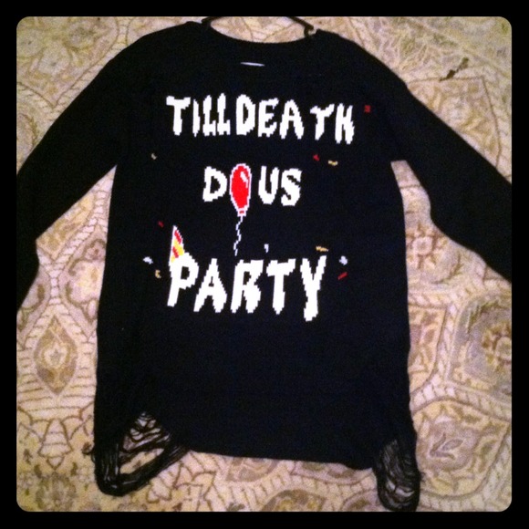 🚫SOLD🚫Unif Til Death Do Us Party Sweater