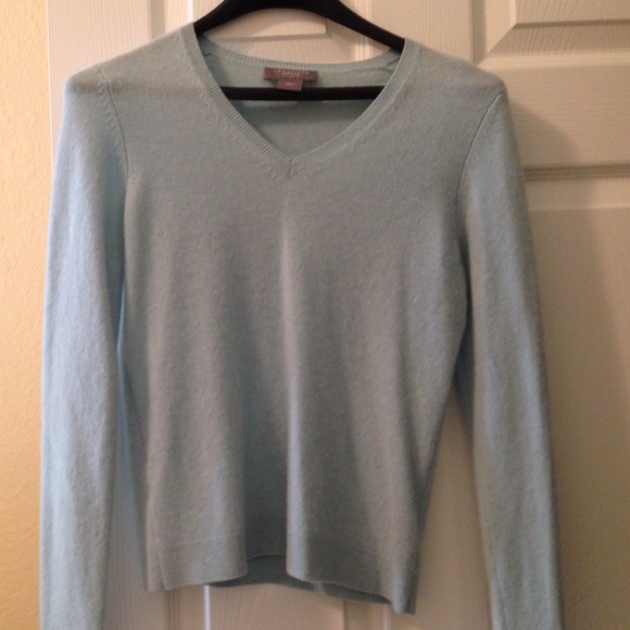 Light blue Ann Taylor Cashmere Sweater