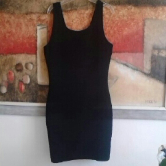 Black tight cocktail dress