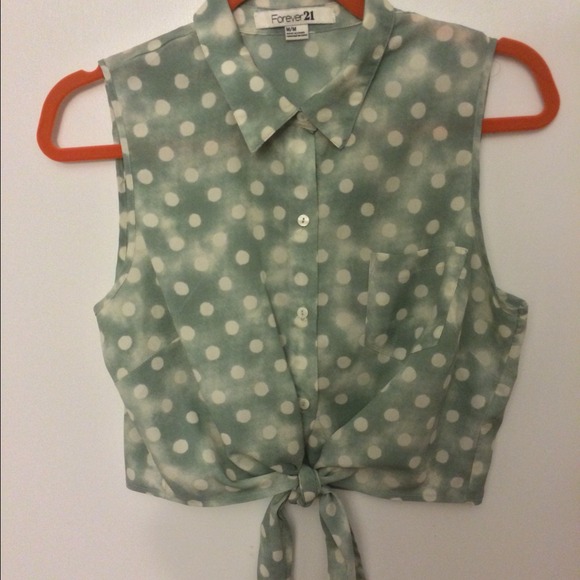Crop button up