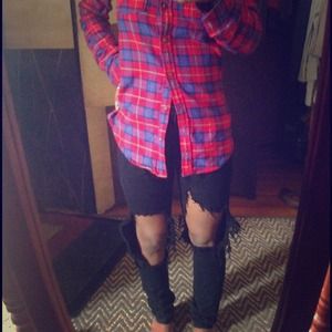 Destroyed black BDG denim pants