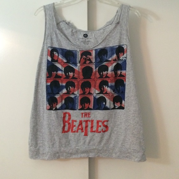 💕RESERVED💕 THE BEATLES Grey Tank