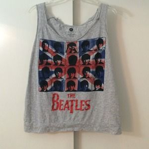 💕RESERVED💕 THE BEATLES Grey Tank