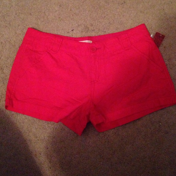 Coral colored shorts. NWT