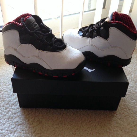 JORDAN 10 CHICAGO (TD) WHITE/BLACK/RED
