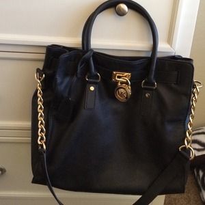 *SOLD*Authentic Michael Kors large black Hamilton