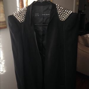🎉REDUCED🎉Zara spike shoulder padded long blazer