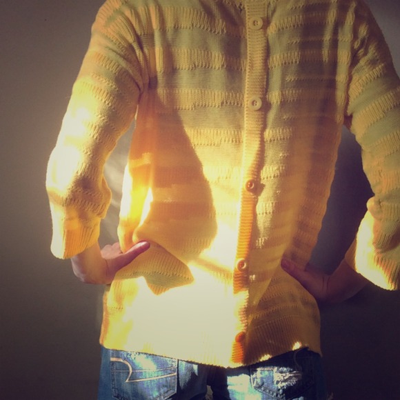 Yellow Sweater/ Striped Tee Bundle